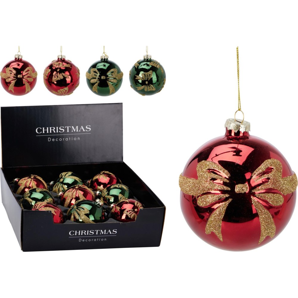 SFERA VETRO 10CM DECO FIOCCO4A